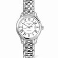 Longines Longines Flagship L4.374.4.21.6  L43744216 механические женские часы белый циферблат, браслет нержавеющая сталь — вид спереди