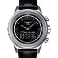 Tissot Tissot T-Touch Classic T083.420.16.051.00 T Touch T0834201605100 кварцевые мужские часы черный циферблат, браслет кожаный — вид спереди