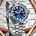 Stuhrling Stuhrling Aquadiver 1005.01,  сша мужские часы на браслете нержавеющая сталь боковой вид