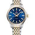 Swiss Military by Chrono Swiss Military by Chrono SM34105.05  SM34105.05 кварцевые женские часы  синий циферблат, браслет нержавеющая сталь с pvd-покрытием — вид спереди