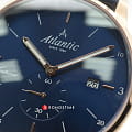 Atlantic Atlantic 65353.44.55,  швейцария мужские часы на браслете кожаный боковой вид
