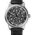Aviator Aviator Douglas Day Date V.3.36.0.284.4  V.3.36.0.284.4 механические мужские часы черный циферблат, браслет кожаный — вид спереди