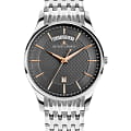 Jacques Lemans Jacques Lemans London 1-2193I  1-2193I кварцевые мужские часы черный циферблат, браслет нержавеющая сталь — вид спереди
