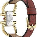 Salvatore Ferragamo Salvatore Ferragamo Gancini SFDO00419,  швейцария женские часы на браслете кожаный боковой вид