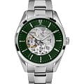 Jacques Lemans Jacques Lemans Automatic 1-2087G  1-2087G механические мужские часы  серебристый циферблат, браслет нержавеющая сталь — вид спереди