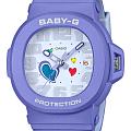 Casio Casio Baby-G BGA-10-6A  BGA-10-6A кварцевые женские часы белый циферблат, браслет пластик — вид спереди