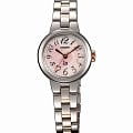 Orient Orient WD02001W (SWD02001W)  SWD02001W  женские часы  розовый циферблат, браслет  — вид спереди