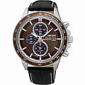 Seiko Seiko Conceptual Series Sports SSC503P1  SSC503P1 кварцевые мужские часы коричневый циферблат, браслет 18-каратное желтое золото — вид спереди
