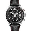 TAG Heuer TAG Heuer Carrera CBM2110.FC6454  CBM2110.FC6454 механические мужские часы  черный циферблат, браслет кожаный — вид спереди