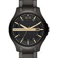 Armani Exchange Armani Exchange Cayde  AX2413  AX2413 кварцевые мужские часы черный циферблат, браслет сталь с ip покрытием — вид спереди