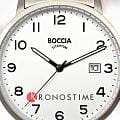 Boccia Titanium Boccia Titanium 3660-01 мужские часы белый циферблат на запястье