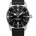 Breitling Breitling Superocean Heritage B20 Automatic 42 AB2010121B1S1  AB2010121B1S1 механические мужские часы черный циферблат, браслет каучук — вид спереди