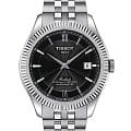Tissot Tissot Ballade Powermatic 80 Silicium T108.408.11.058.00 Ballade T1084081105800 механические мужские часы черный циферблат, браслет нержавеющая сталь — вид спереди