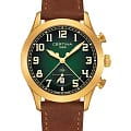 Certina Certina DS Pilot C024.617.36.092.00  C0246173609200 кварцевые мужские часы зеленый циферблат, браслет нержавеющая сталь — вид спереди