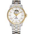 Swiss Military by Chrono Swiss Military by Chrono SMA34050.03  SMA34050.03 механические мужские часы белый циферблат, браслет нержавеющая сталь с ip-покрытием — вид спереди
