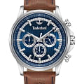 Timberland Timberland Bernardston TDWGF0054602  TDWGF0054602 кварцевые мужские часы синий циферблат, браслет кожаный — вид спереди
