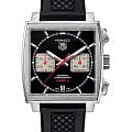 TAG Heuer TAG Heuer Monaco CAW2114.FT6021  CAW2114.FT6021 механические мужские часы  черный циферблат, браслет каучук — вид спереди
