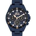 Slazenger Slazenger SL.09.2309.2.07  SL.09.2309.2.07 кварцевые мужские часы синий циферблат, браслет суперметалл с ip покрытием — вид спереди