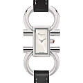 Salvatore Ferragamo Salvatore Ferragamo SFDO00219  SFDO00219 кварцевые женские часы серебристый циферблат, браслет кожаный — вид спереди