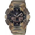 Casio Casio G-Shock GA-100MM-5A GA-100 GA-100MM-5A электронные мужские часы черный циферблат, браслет пластик — вид спереди