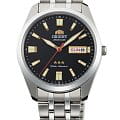 Orient Orient RA-AB0017B  RA-AB0017B механические мужские часы черный циферблат, браслет нержавеющая сталь — вид спереди