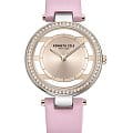 Kenneth Cole Kenneth Cole Transparency KCWLA2219801  KCWLA2219801 кварцевые женские часы золотой циферблат, браслет кожаный — вид спереди
