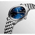 Longines Longines Flagship L4.974.4.92.6 механические женские часы часы крупный план синий циферблата