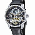 Earnshaw Earnshaw Longitude ES-8006-04  ES-8006-04 механические мужские часы черный циферблат, браслет кожаный — вид спереди