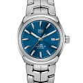 TAG Heuer TAG Heuer Link WBC2112.BA0603  WBC2112.BA0603 механические мужские часы синий циферблат, браслет нержавеющая сталь — вид спереди