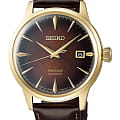 Seiko Seiko Presage SRPD36J1  SRPD36J1 механические мужские часы коричневый циферблат, браслет кожаный — вид спереди