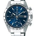 Seiko Seiko Spirit Chronograph SBTR023  SBTR023 кварцевые мужские часы синий циферблат, браслет нержавеющая сталь — вид спереди