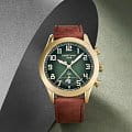 Certina Certina DS Pilot C024.617.36.092.00 кварцевые мужские часы часы крупный план зеленый циферблата