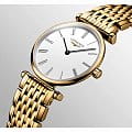 Longines La Grande Classique de Longines L4.209.2.11.8 кварцевые женские часы часы крупный план белый циферблата