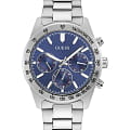 Guess Guess  Sport Steel  GW0329G1  GW0329G1 кварцевые мужские часы  синий циферблат, браслет нержавеющая сталь — вид спереди