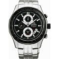 Orient Orient TD0Z001B (FTD0Z001B)  FTD0Z001B кварцевые мужские часы  черный циферблат, браслет 18-каратное желтое золото — вид спереди