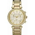 Michael Kors Michael Kors Portia MK5354  MK5354 кварцевые женские часы золотой циферблат, браслет сталь c pvd покрытием — вид спереди