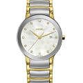 Rado Rado Centrix Diamonds R30932923  R30932923 кварцевые женские часы серебристый циферблат, браслет нержавеющая сталь с pvd-покрытием — вид спереди