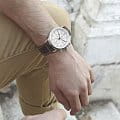 Hamilton Hamilton Khaki Navy Pioneer Auto Chrono H77706553, khaki field швейцария мужские часы на браслете кожаный боковой вид