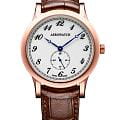 Aerowatch Aerowatch 11949 RO03  11949 RO03 кварцевые мужские часы серебристый циферблат, браслет кожаный — вид спереди