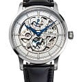 Orient Orient Star RE-AZ0005S0 (RE-AZ0005S00B)  RE-AZ0005S00B механические мужские часы серебристый циферблат, браслет кожаный — вид спереди