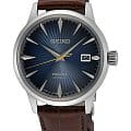 Seiko Seiko Presage SRPK15J1  SRPK15J1 механические мужские часы синий циферблат, браслет кожаный — вид спереди