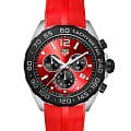 TAG Heuer TAG Heuer Formula 1 CAZ101AN.FT8055  CAZ101AN.FT8055 кварцевые мужские часы  красный циферблат, браслет каучук — вид спереди