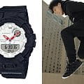Casio Casio G-Shock GBA-800AT-1A электронные мужские часы часы крупный план белый циферблата