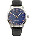 Orient Orient AC05007D (FAC05007D)  AC05007D механические мужские часы синий циферблат, браслет кожа + текстиль — вид спереди