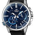 Casio Casio Edifice EQB-700L-2A EQB EQB-700L-2A автокварц (кинетик) мужские часы синий циферблат, браслет 18-каратное желтое золото — вид спереди