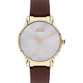 Slazenger Slazenger Classic SL.09.2031.3.03  SL.09.2031.3.03 кварцевые женские часы серебристый циферблат, браслет кожаный — вид спереди