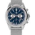 Jacques Lemans Jacques Lemans Liverpool 1-1117VS  1-1117VS кварцевые мужские часы синий циферблат, браслет нержавеющая сталь — вид спереди