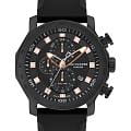 Lee Cooper Lee Cooper LC07631.651  LC07631.651 кварцевые мужские часы  черный циферблат, браслет каучук — вид спереди