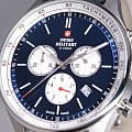 Swiss Military by Chrono Swiss Military by Chrono Classic SM34081.08 кварцевые мужские часы часы крупный план синий циферблата