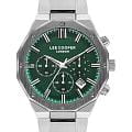 Lee Cooper Lee Cooper LC07807.380  LC07807.380 кварцевые мужские часы  зеленый циферблат, браслет нержавеющая сталь — вид спереди